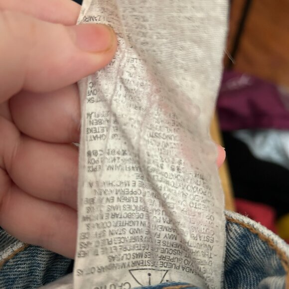 Zara High-Waist Ripped Wide Leg Mom Fit Jeans – Size EUR 34 - Picture 12 of 15